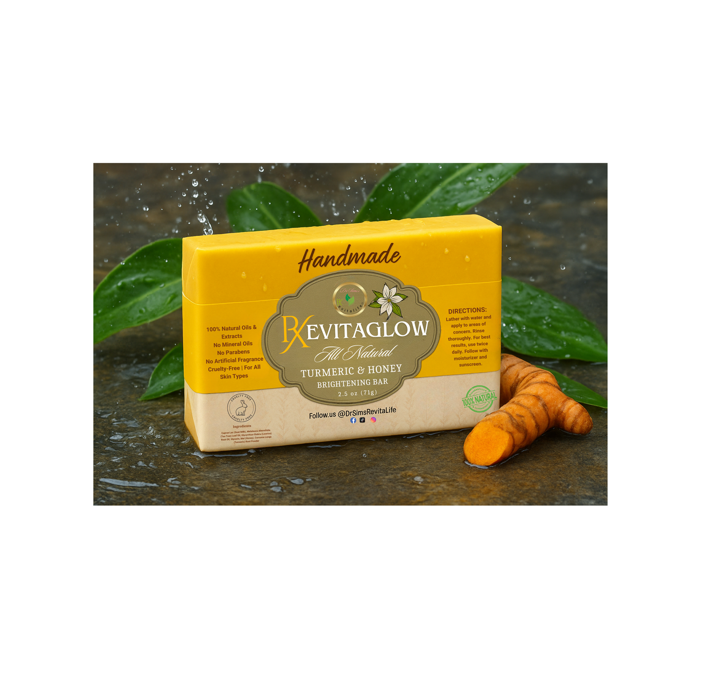 Revita~Glow Turmeric & Manuka Honey Hyperpigmentation Reversal Soap